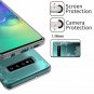 For Galaxy S10 Plus Case Clear Soft Flexible TPU Rubber Green Flower