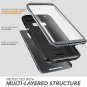 For Samsung Galaxy S8 Plus Case Full Body Rugged Built in Screen Protector Black