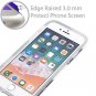 For iPhone 8/7/6/6s Case Rubber Bumper Silicone Protective Black White Marble