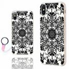 For iPhone X/Xs Case Ultra Thin Slim Flexible Soft Clear Geometric Black White