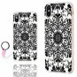 For iPhone X/Xs Case Ultra Thin Slim Flexible Soft Clear Geometric Black White