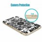For iPhone X/Xs Case Ultra Thin Slim Flexible Soft Clear Geometric Black White