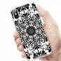 For iPhone X/Xs Case Ultra Thin Slim Flexible Soft Clear Geometric Black White