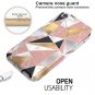 For iPhone 8/7/6/6s Case Rubber Bumper Silicone Protective Slim Rose Gold Marble