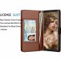 For Galaxy Note 8 Wallet Case PU Leather Detachable Magnetic Credit Card Brown