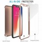 For iPhone X Case Slim 360 Degree Full Protection Screen Protector Rose Gold