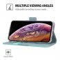 For iPhone Xs Max Case Wallet Folio Folding Protective with Card Holder Teal
