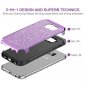 For Samsung Galaxy S6 Case Glitter Slim Leather Anti-Slip Shockproof Purple