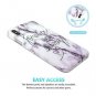 For iPhone X/Xs Case Design Slim Shockproof Flexible White Marble Always Love