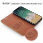 For Apple iPhone X Case Handmade Soft Leather Magnetic Closure Credit Card Gold