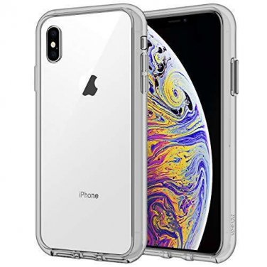 For iPhone Xs Max Case 6.5-Inch Shock-Absorption Bumper Cover Slim design Grey