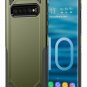 For Galaxy S10 Plus Case Slim Fit Dual Layer Soft TPU ShockAbsorption Olive