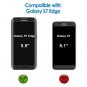 Samsung Galaxy S7 Edge Case Protective Cover Shock-Absorption Fiber Design Plum