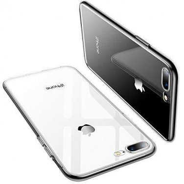 For iPhone 7/8 Plus Case Crystal Clear Transparent Soft Cover Ultra Slim Clear