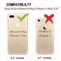 For iPhone 7/8 Plus Wallet Case PU Leather ZVEdeng Credit Card Slot Rose Gold