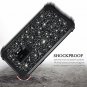 Samsung Galaxy S9 Case Glitter Sparkle Heavy Duty Shockproof Shiny Black