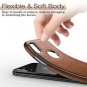 iPhone XS X Case Slim Thin Premium Leather Luxury Pu Flexible Hybrid Brown 2018
