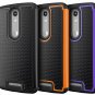 For Motorola Verizon Turbo 2 Case Heavy Duty Shock Absorbing Hybrid Stud Purple