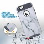 for iPhone 6/6S Case Slim Hybrid Dual Layer Scratch Resistant Artistic Marble
