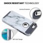 for iPhone 6/6S Case Slim Hybrid Dual Layer Scratch Resistant Artistic Marble