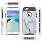 for iPhone 6/6S Case Slim Hybrid Dual Layer Scratch Resistant Artistic Marble