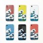 For iPhone XR Case Military Drop Tested Certified Protective Clear Tokyo Wave