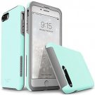 For iPhone 7/8 Plus case Shock Absorbent Protective Soft Mint Gray
