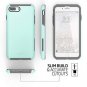 For iPhone 7/8 Plus case Shock Absorbent Protective Soft Mint Gray