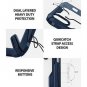 iPhone XR Case Ergonomic Transparent [Military Drop Tested TPU Bumper Navy