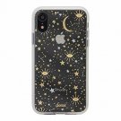 For iPhone XR Case Military Drop Test Protective Clear Cosmic Gold Silver Star