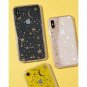 For iPhone XR Case Military Drop Test Protective Clear Cosmic Gold Silver Star