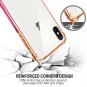 For iPhone X/Xs Case Bumper Anti Scratch Shock Absorption Protective Yellow Pink