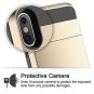 For iPhone Xs Max Case Wallet Card Holder Sliding Cover Credit Card Slot Gold
