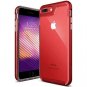 For iPhone 7/8 Plus Case Clear Back Premium Finish frame Ultra clear cover Red