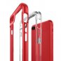 For iPhone 7/8 Plus Case Clear Back Premium Finish frame Ultra clear cover Red