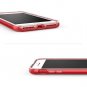 For iPhone 7/8 Plus Case Clear Back Premium Finish frame Ultra clear cover Red