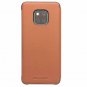 For Huawei Mate 20 Pro Case Slim Folio Genuine Leather with View Window Brown