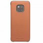 For Huawei Mate 20 Pro Case Slim Folio Genuine Leather with View Window Brown