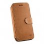 For iPhone X|XS Leather Wallet Case Magnetic Car Vent Mount Included MagneticTan