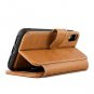 For iPhone X|XS Leather Wallet Case Magnetic Car Vent Mount Included MagneticTan