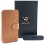 For iPhone X|XS Leather Wallet Case Magnetic Car Vent Mount Included MagneticTan