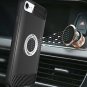 For iPhone 6/6S/7/8 Case Rotating Ring Holder Kickstand Armor Defender Black