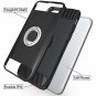 For iPhone 6/6S/7/8 Case Rotating Ring Holder Kickstand Armor Defender Black