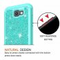 For Samsung Galaxy J7 2017 Case Luxury Glitter Tempered Glass Hybrid Heavy Mint