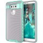 For LG G6 Plus Case Hybrid Scratch Dust Proof Armor Defender Slim GREY/MINT