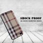 For iphone 7 Plus/iphone 8 Plus Case Retro Plaid Stripes TPU Rubber Khaki Plaid