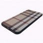 For iphone 7 Plus/iphone 8 Plus Case Retro Plaid Stripes TPU Rubber Khaki Plaid