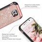 For Samsung Galaxy S6 Case Luxury Glitter Slim Leather Shockproof Rose Gold