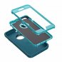 for Apple iPhone 6/6S Case Built in Screen Protector Tough 3 in 1 Rugged Blue