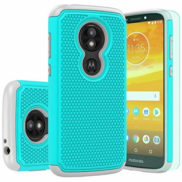 For Moto E5 Cruise Case Play HD Screen Protector Huness Durable Armor Mint2